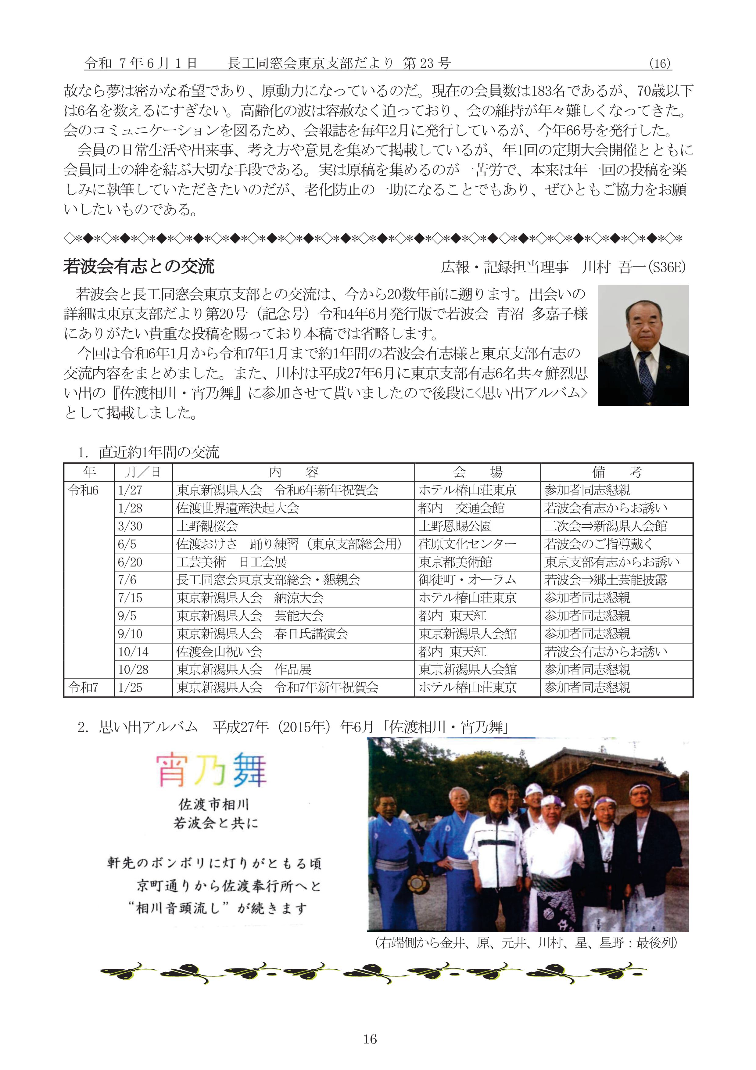 支部だより